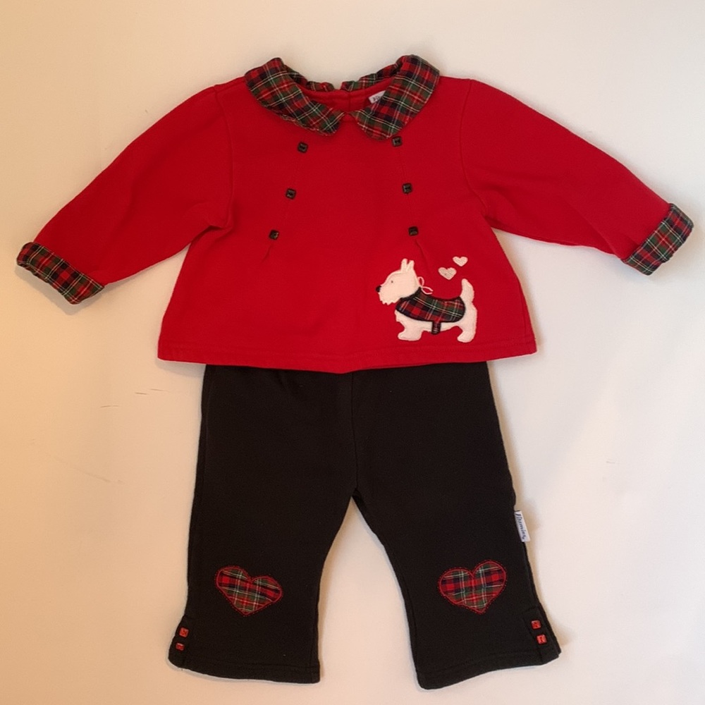 ⭐️LAST CHANCE ITEM⭐️ VITAMINS Scottie Dog Swing Top and Pants Set ❤️
